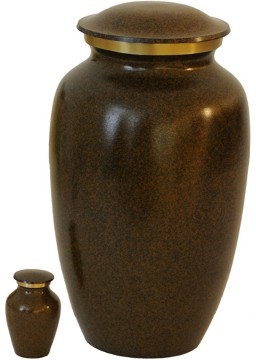 Aluminum Brown Adult Urn