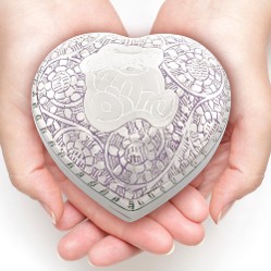 Beary Huggable Heart Keepsake Cremation Urn