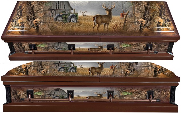 Deer Wrapped Casket - WC8316BP