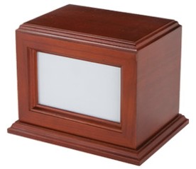 Solid Wood Urn - Picture Forest Cherry