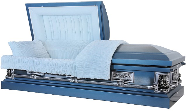 Light Blue Casket - Brushed