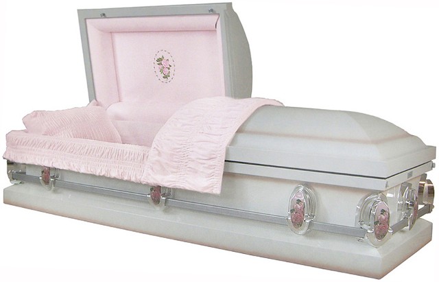 Embroided Rose Casket - WC8066FS